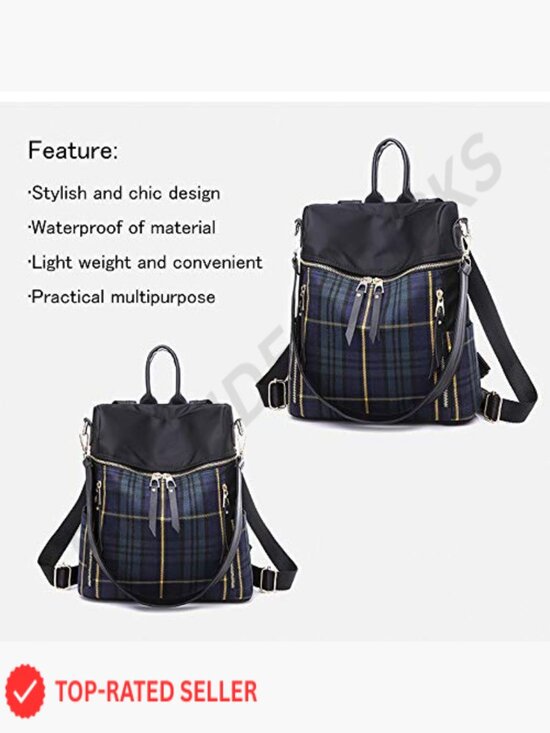 Small Waterproof Nylon Backpack Lightweight Fashion Casual Travel Daypack